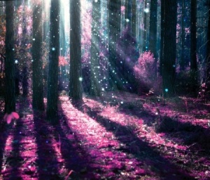 Mystical forest - purple